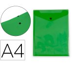 Carpeta liderpapel dossier broche polipropileno din a4 formato vertical con fuelle verde translucido