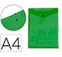 Carpeta liderpapel dossier broche polipropileno din a4 formato vertical con fuelle verde translucido