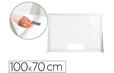 Pantalla de proteccion q-connect carton formato horizontal 100x70 cm