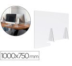 Pantalla de proteccion archivo 2000 sobremesa metacrilato transparente 1000x750 mm