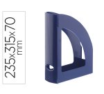 Revistero archivo 2000 antimicrobiano sanitized poliestireno lomo 80 mm azul 250x80x320 mm