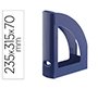 Revistero archivo 2000 antimicrobiano sanitized poliestireno lomo 80 mm azul 250x80x320 mm