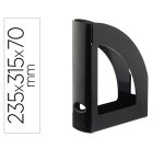 Revistero archivo 2000 antimicrobiano sanitized poliestireno lomo 80 mm negro 250x80x320 mm