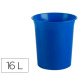 Papelera plastico archivo 2000 antimicrobiana sanitized plastico azul 18 litros 290x310 mm