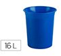 Papelera plastico archivo 2000 antimicrobiana sanitized plastico azul 18 litros 290x310 mm