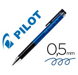 Boligrafo pilot synergy point retractil sujecion de caucho tinta gel 0,5 mm azul