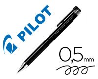 Boligrafo pilot synergy point retractil sujecion de caucho tinta gel 0,5 mm negro