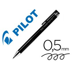 Boligrafo pilot synergy point retractil sujecion de caucho tinta gel 0,5 mm negro