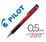 Boligrafo pilot synergy point retractil sujecion de caucho tinta gel 0,5 mm rojo