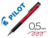 Boligrafo pilot synergy point retractil sujecion de caucho tinta gel 0,5 mm rojo
