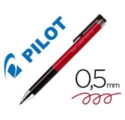 Boligrafo pilot synergy point retractil sujecion de caucho tinta gel 0,5 mm rojo