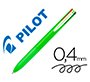 Boligrafo pilot super grip g 4 colores retractil sujecion de caucho tinta base de aceite cuerpo color verde