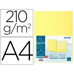 Paquete de 50 Subcarpetas con 2 solapas SUPER 210 g/m2 Exacompta