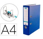 Archivador de palanca elba top carton compacto polipropileno con rado din a4 lomo de 80 mm azul