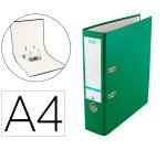 Archivador de palanca elba top carton compacto polipropileno con rado din a4 lomo de 80 mm verde