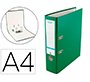 Archivador de palanca elba top carton compacto polipropileno con rado din a4 lomo de 80 mm verde