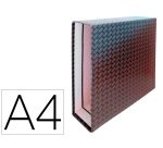 Caja archivador de palanca cartón forrado Elba Din a4 lomo 85 mm negro