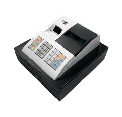 Registradora ecr sampos er-057 s blanca 14 departamentos display vfd antireflejos conforme