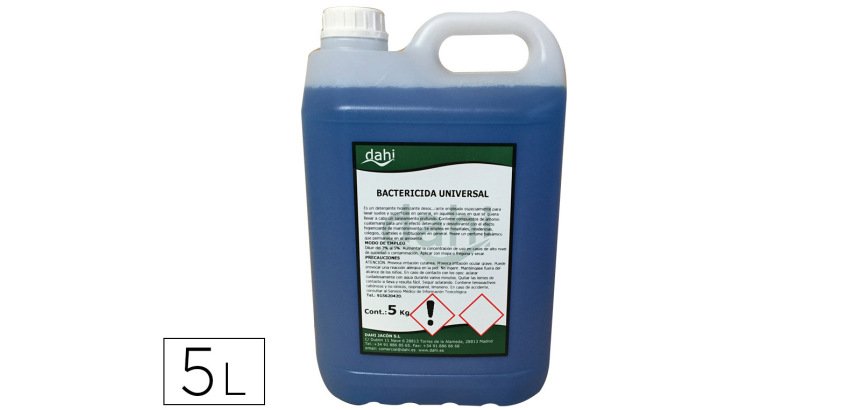 Limpiador bactericida dahi desbak azul garrafa de 25 litros