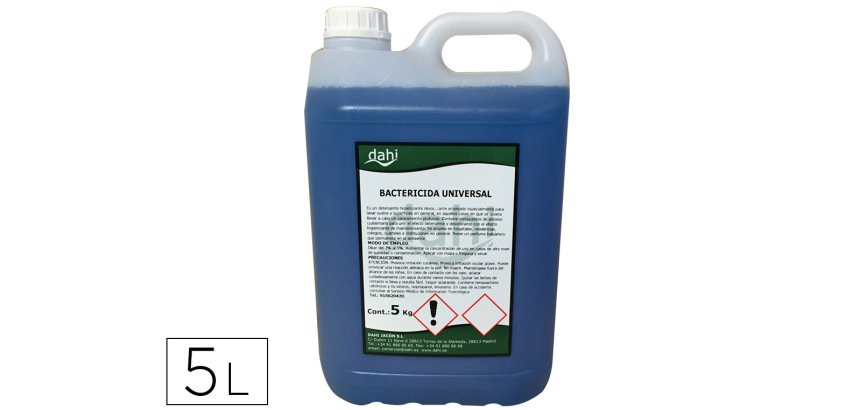 Limpiador bactericida dahi desbak azul garrafa de 25 litros