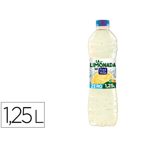 Agua Font Vella Zero con zumo de limon - botella 1,25 L