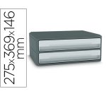 Fichero cajones de sobremesa cep moov up reciclado 80% 2 cajones color gris 275x369x146 mm