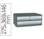 Fichero cajones de sobremesa cep moov up reciclado 80% 3 cajones color gris 275x369x146 mm