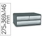 Fichero cajones de sobremesa cep moov up reciclado 80% 3 cajones color gris 275x369x146 mm