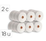 Papel higienico dahi jumbo 2 capas celulosa blanca 140 m mandril 45 mm paquete de 18 rollos