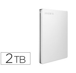 Disco duro externo toshiba canvio slim hdd 2,50\" 5.000 mbit/s usb 3.0 2 tb color blanco