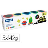 Pasta milan para modelar soft dough neon caja de 5 botes colores surtidos 142 g