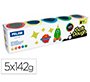 Pasta milan para modelar soft dough neon caja de 5 botes colores surtidos 142 g