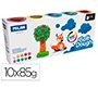 Pasta milan para modelar soft dough basic 85 g caja de 10 botes colores surtidos