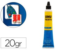 Pegamento uhu especial textil tubo 20 gr en blister