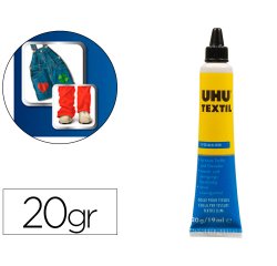 Pegamento uhu especial textil tubo 20 gr en blister