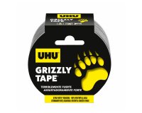 Cinta adhesiva uhu americana grizzly tape ultrafuerte color plata 25 mt x 48 mm