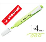 Rotulador stabilo fluorescente fino swing cool pastel chispa de lima