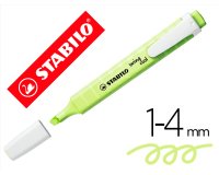 Rotulador stabilo fluorescente fino swing cool pastel chispa de lima