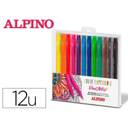Rotulador alpino dual artist color experience estuche de 12 unidades colores surtidos