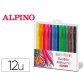 Rotulador alpino dual artist color experience estuche de 12 unidades colores surtidos