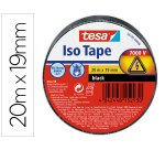 Cinta adhesiva aislante tesa 20 mt x 19 mm color negro