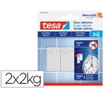 Clavo autoadhesivo tesa sujecion hasta 2 kg uso azulejos removible blister de 2 unidades