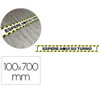 Pictograma archivo 2000 espere su turno mantega la distancia de seguridad vinilo adhesivo amarillo 100x700 mm