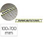Pictograma archivo 2000 espere su turno mantega la distancia de seguridad vinilo adhesivo amarillo 100x700 mm