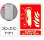 Pictograma archivo 2000 carro extintor pvc rojo luminiscente 210x300 mm
