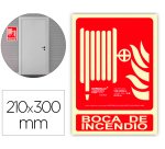 Pictograma archivo 2000 boca de incendio pvc rojo luminiscente 210x300 mm