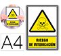 Pictograma archivo 2000 riesgo de intoxicacion pvc amarillo luminiscente 210x297 mm