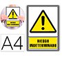 Pictograma archivo 2000 riesgo indeterminado pvc amarillo luminiscente 210x297 mm