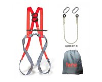 Conjunto anticaídas Faru arnés p30f + cuerda c170 + 2 mosquetones virola + bolsa porta arnés