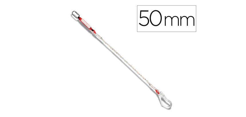 Anticaídas de cuerda con gancho Ø 50 mm
